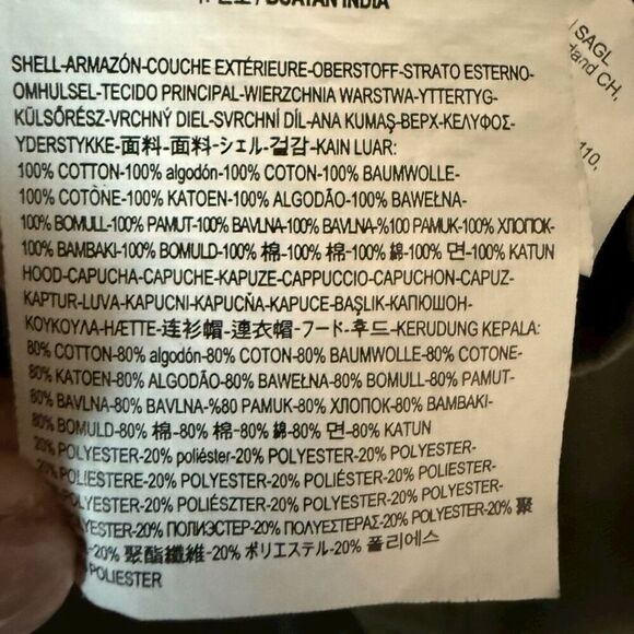 Vans Hooded Canvas Utility Jacket Bomber XL - Picture 6 of 11